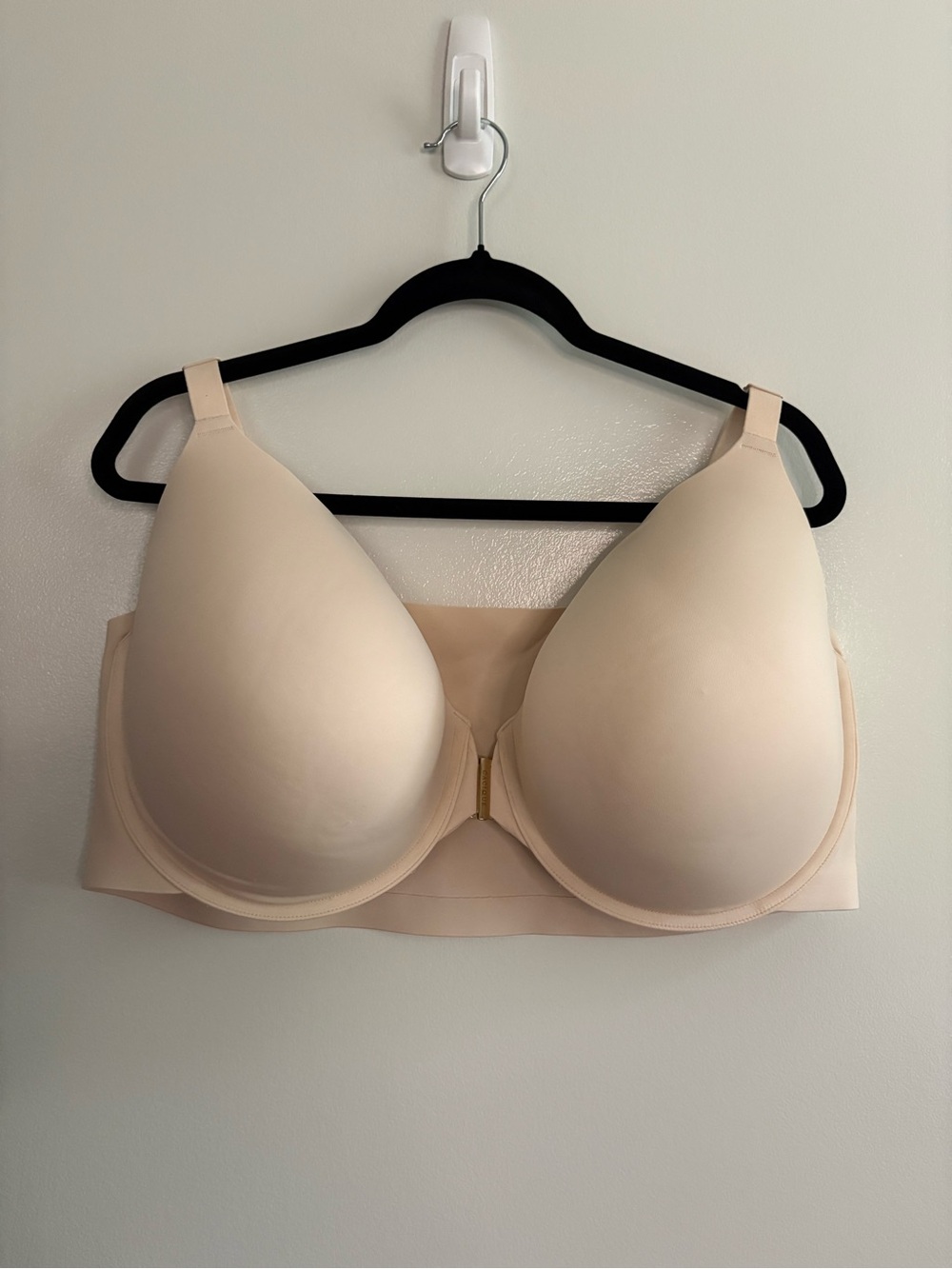 Cacique Front Closure Lightly Lined Full Coverage Bra Beige 46F Plus Size